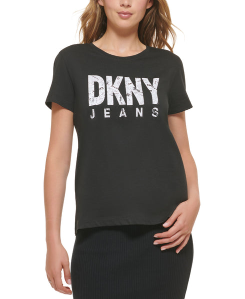 Women's Newpaper-Logo Short-Sleeve T-Shirt